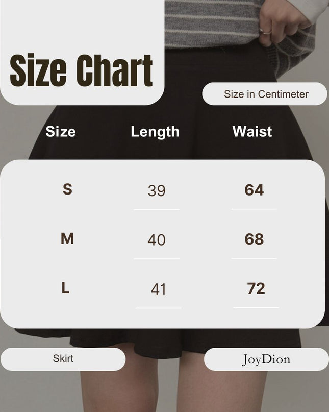 APXIVI High-Waist Slimming A-Line Knit Mini Skirt