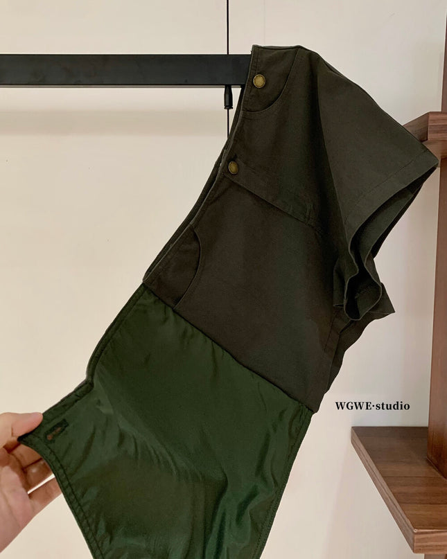 WGWE Low-Waist Sexy Bodycon A-Line Skort with Anti-Exposure Design