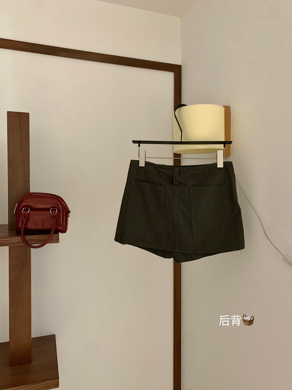 WGWE Low-Waist Sexy Bodycon A-Line Skort with Anti-Exposure Design