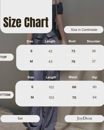 WGWE Minimalist Luxe Off-Shoulder Top + Relaxed Wide-Leg Pants Set
