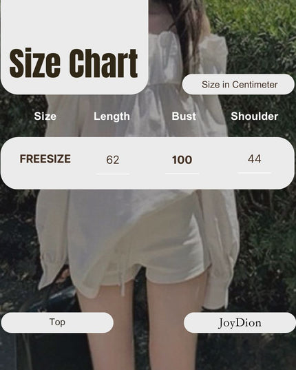 WGWE Off-Shoulder Lantern Sleeve Blouse