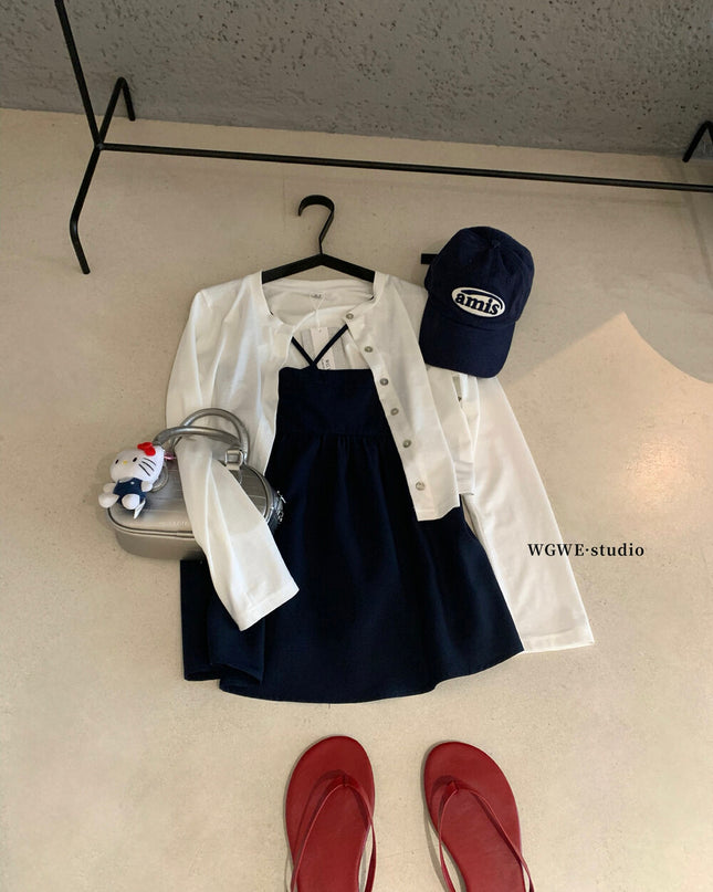 WGWE Sweet Girl Knit Cardigan + Cami Top Two-Piece Set