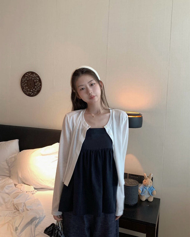 WGWE Sweet Girl Knit Cardigan + Cami Top Two-Piece Set