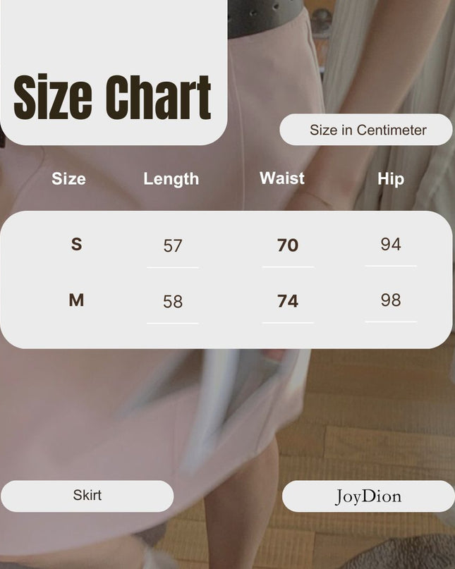 WGWE High-Waist Commuter Preppy Suit A-Line Skirt