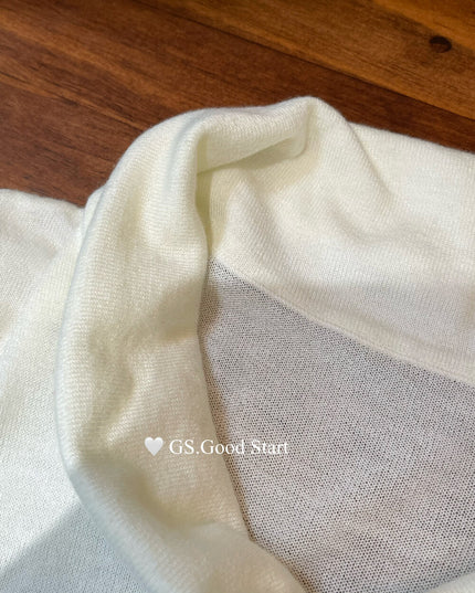 GS.GOOD START Elegant Drape-Neck Sleeveless Knit Vest