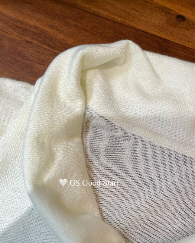 GS.GOOD START Elegant Drape-Neck Sleeveless Knit Vest