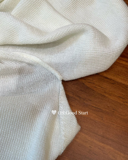 GS.GOOD START Off-Shoulder Tie-Up Knit Top