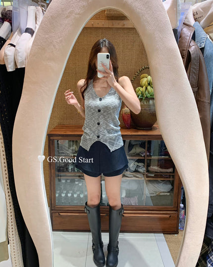 GS.GOOD START A-Line Suit Skort Shorts