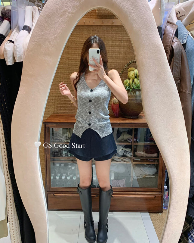 GS.GOOD START A-Line Suit Skort Shorts