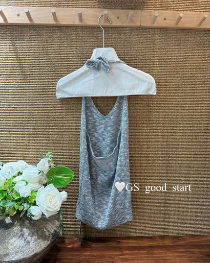 GS.GOOD START Halter Neck Pure Desire Tank Top
