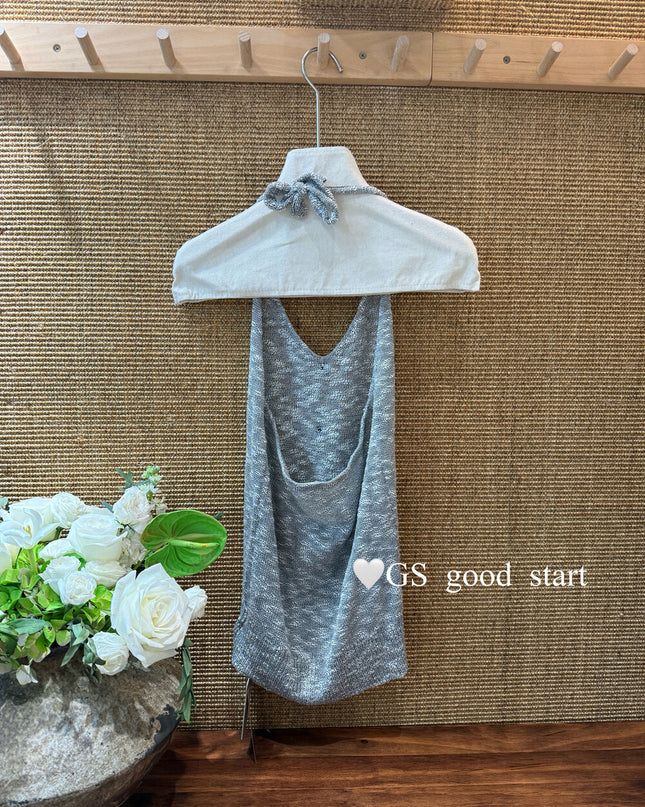 GS.GOOD START Halter Neck Pure Desire Tank Top