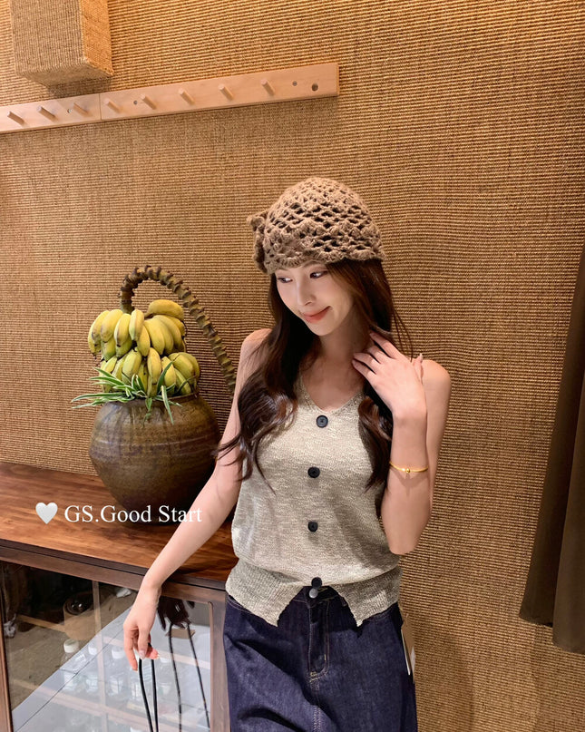 GS.GOOD START Halter Neck Pure Desire Tank Top
