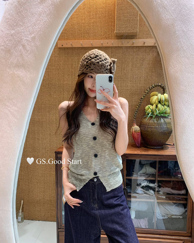 GS.GOOD START Halter Neck Pure Desire Tank Top