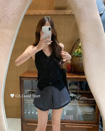 GS.GOOD START Halter Neck Pure Desire Tank Top