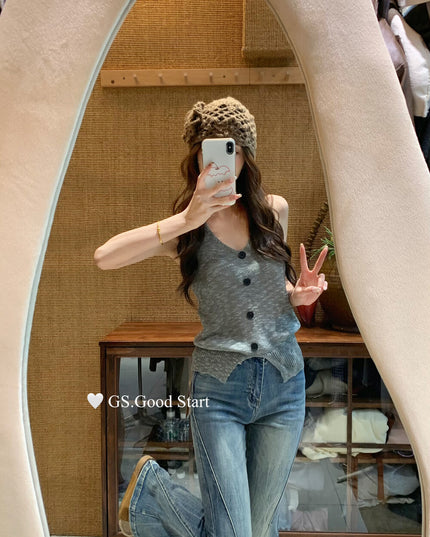 GS.GOOD START Halter Neck Pure Desire Tank Top