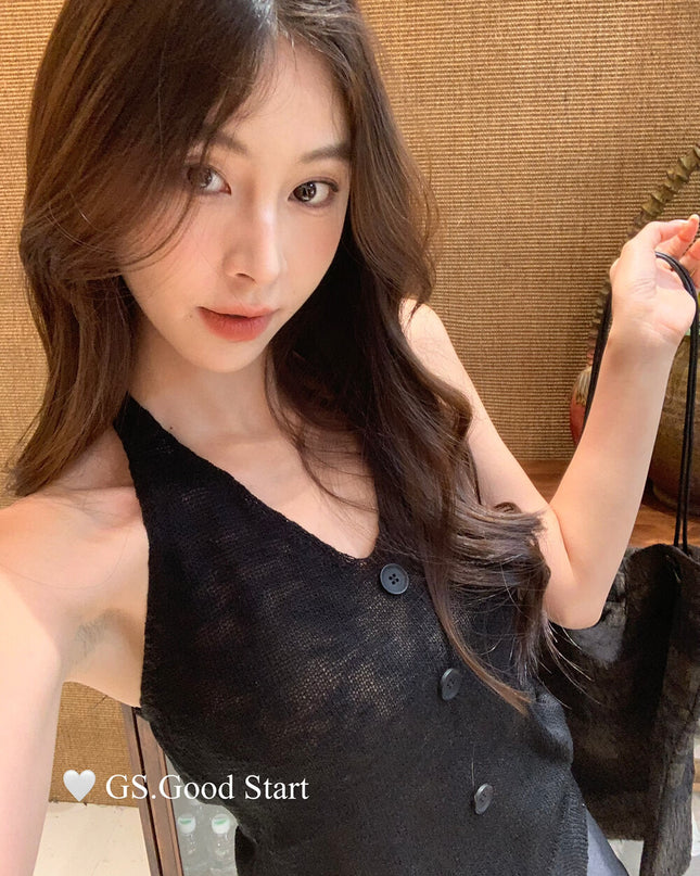 GS.GOOD START Halter Neck Pure Desire Tank Top