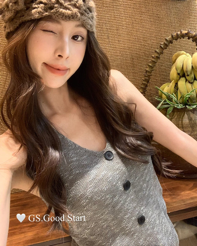 GS.GOOD START Halter Neck Pure Desire Tank Top