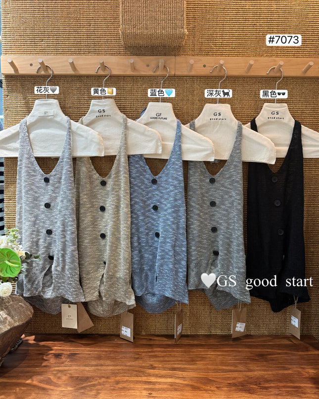 GS.GOOD START Halter Neck Pure Desire Tank Top