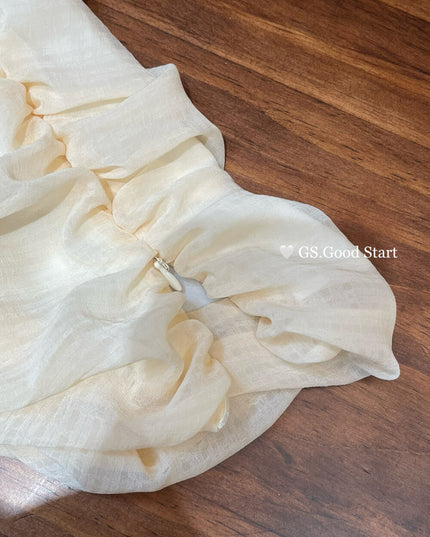 GS.GOOD START Paris Runway One-Sleeve Asymmetrical Top