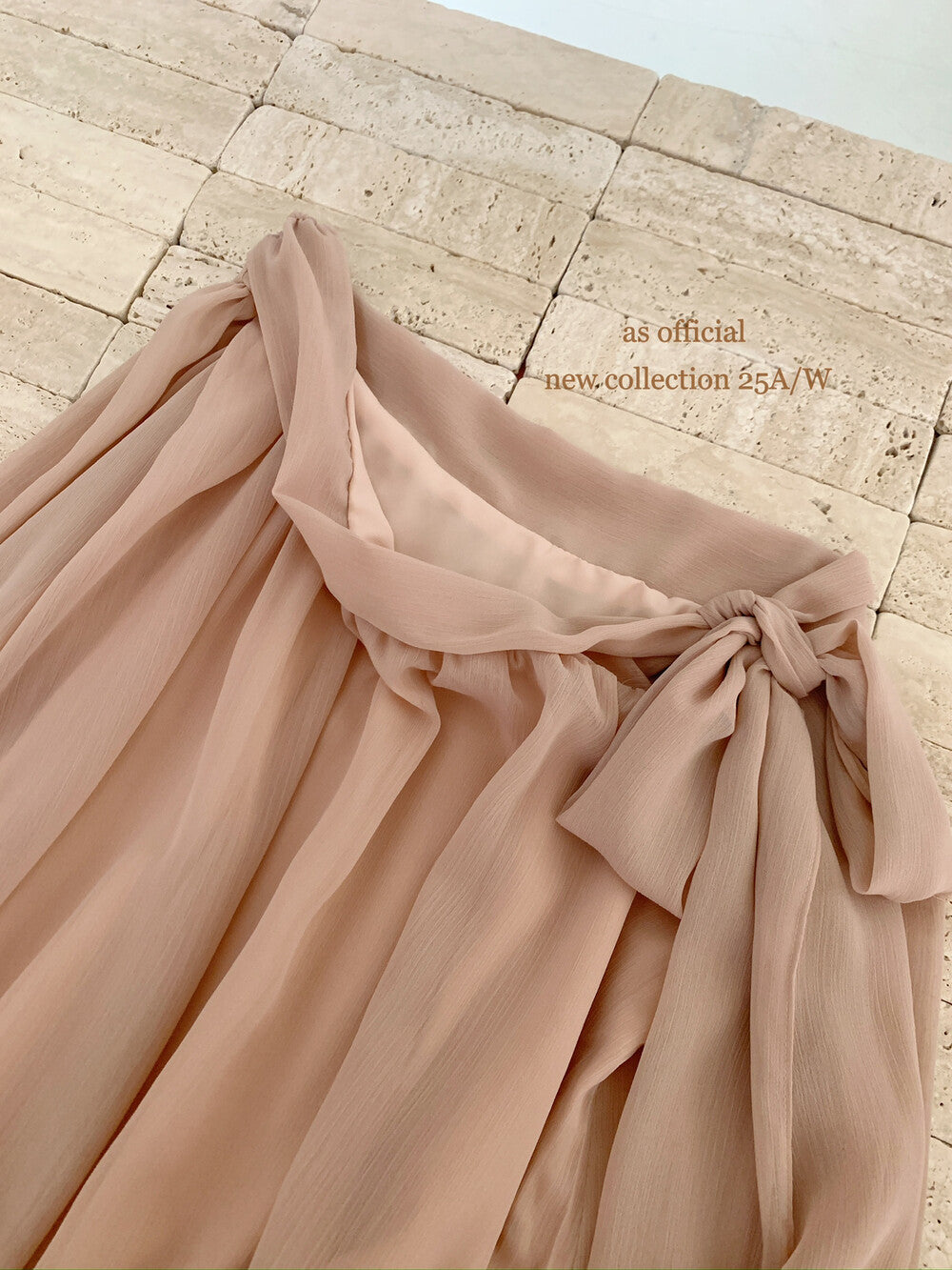 AS OFFICIAL Vintage Grace One-Shoulder Tie Blouse