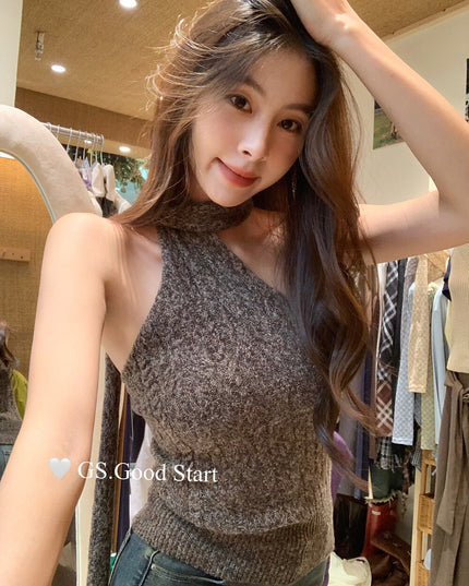 Tie-Dye Knit Ribbon Tank