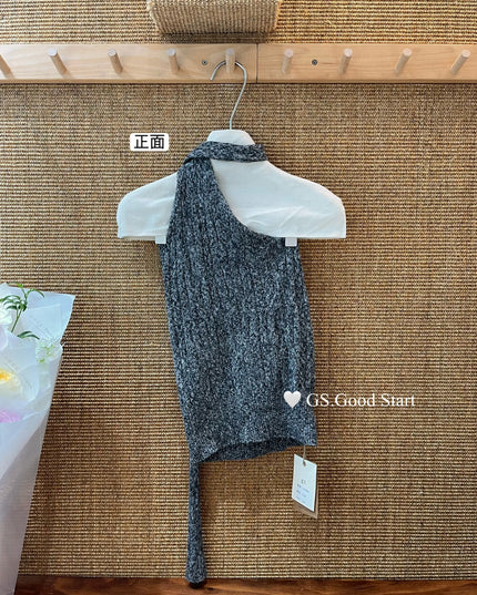 Tie-Dye Knit Ribbon Tank