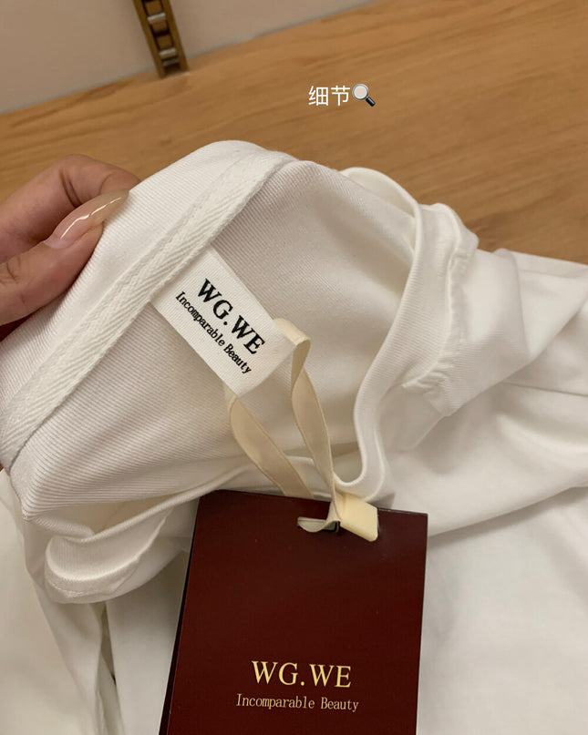 Asym One-Shoulder Long-Sleeve Tee