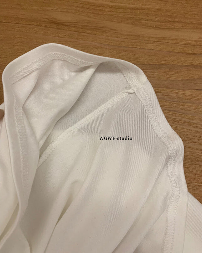 Asym One-Shoulder Long-Sleeve Tee