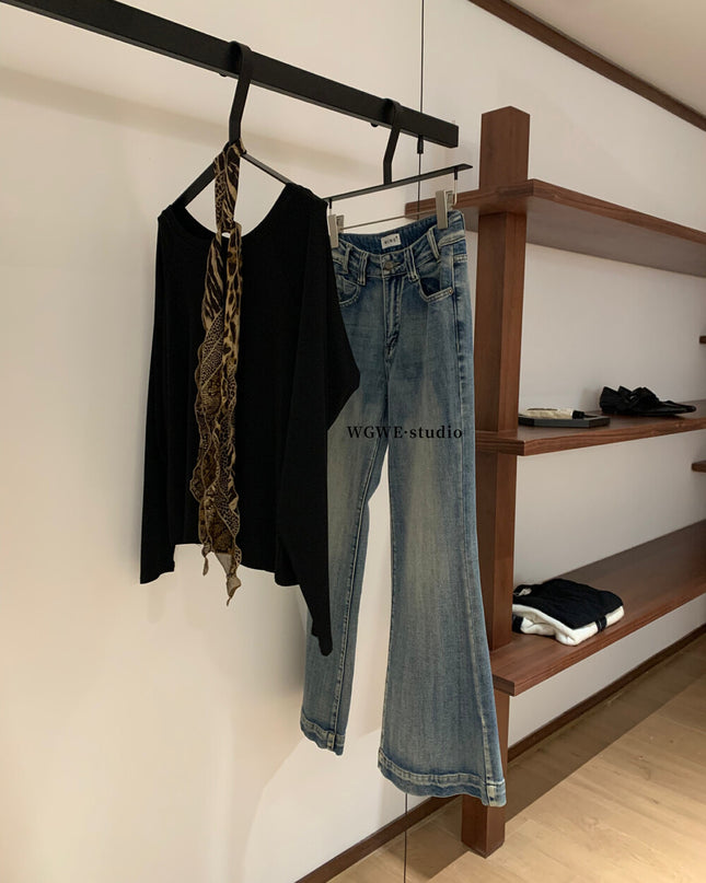 Asym One-Shoulder Long-Sleeve Tee