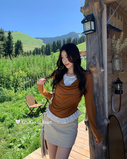 Lucky Charm High-Waist A-Line Skirt