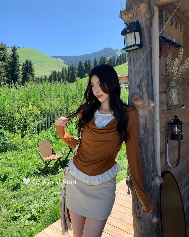 Lucky Charm High-Waist A-Line Skirt