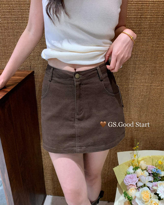 Lucky Charm High-Waist A-Line Skirt
