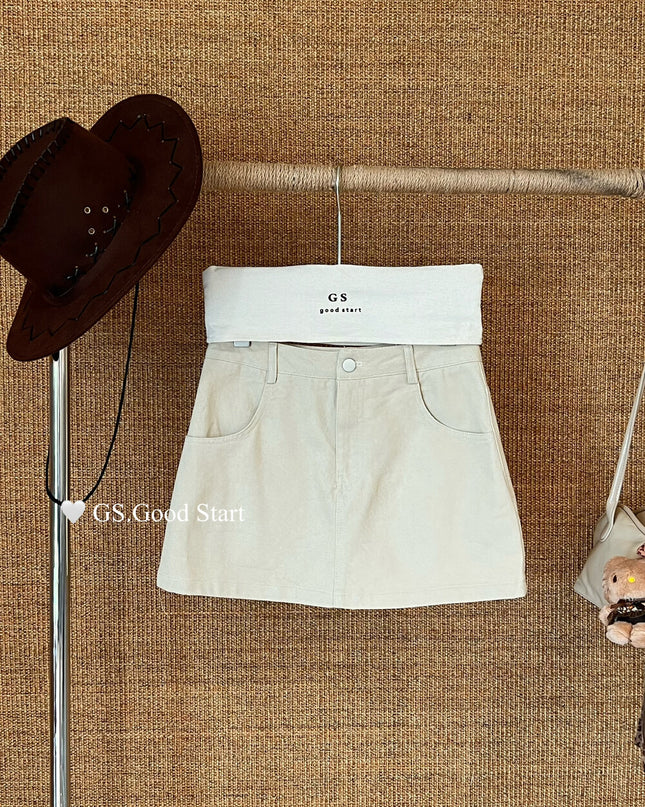 Lucky Charm High-Waist A-Line Skirt