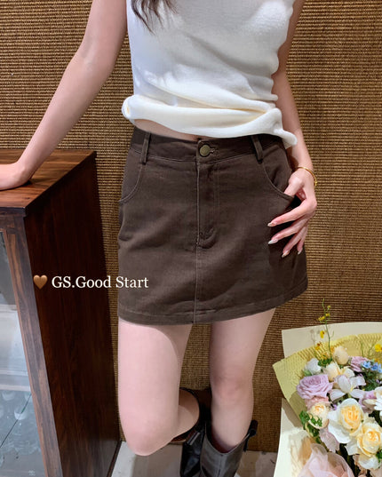 Lucky Charm High-Waist A-Line Skirt