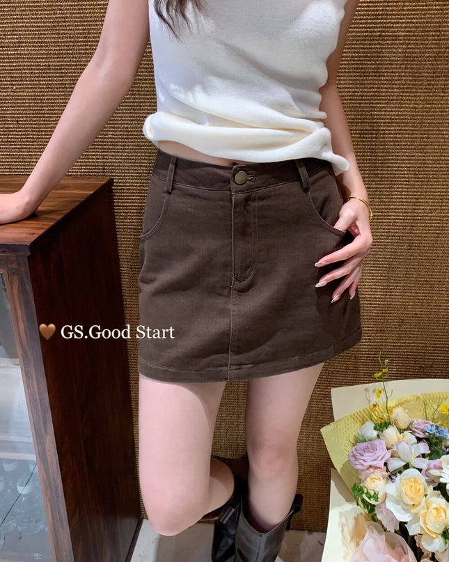 Lucky Charm High-Waist A-Line Skirt
