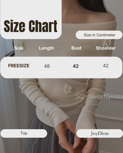 Romantic Trap Off-Shoulder Jacquard Knit Top