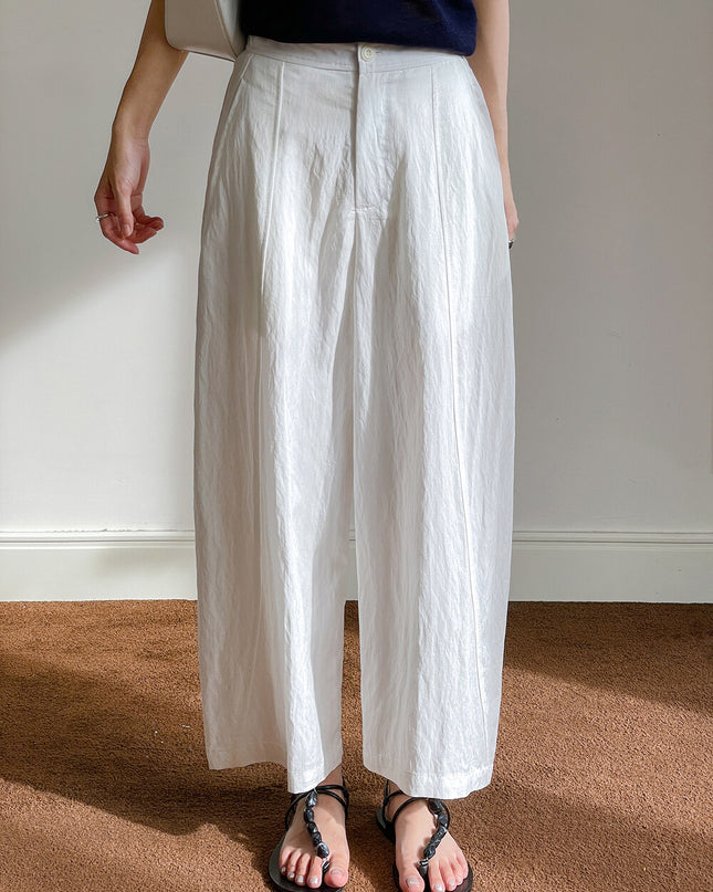 Stroll Plan Tencel Wide-Leg Commuter Pants