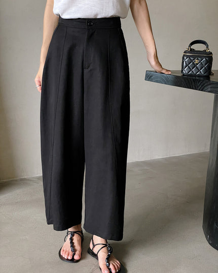 Stroll Plan Tencel Wide-Leg Commuter Pants