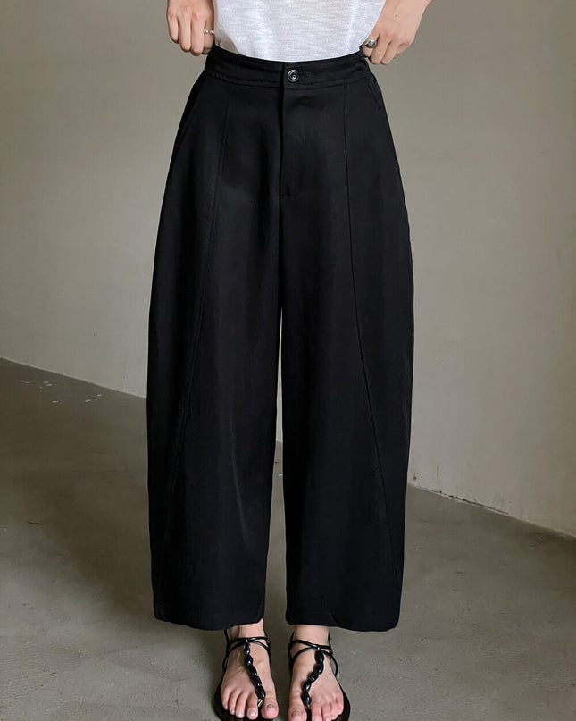Stroll Plan Tencel Wide-Leg Commuter Pants