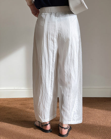 Stroll Plan Tencel Wide-Leg Commuter Pants