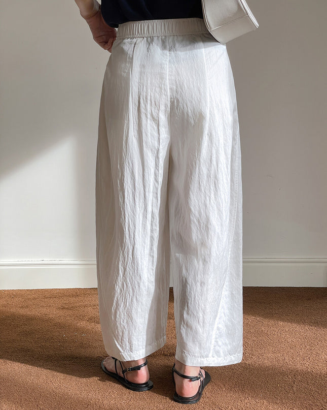 Stroll Plan Tencel Wide-Leg Commuter Pants