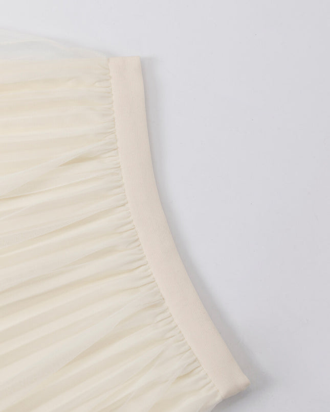 Elegance Aura High-Waist Mesh Skirt