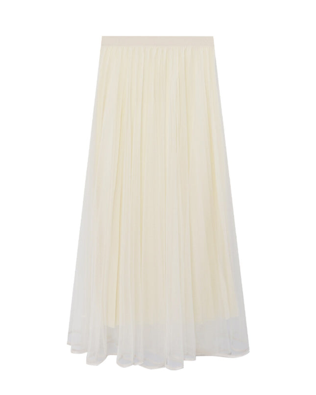 Elegance Aura High-Waist Mesh Skirt