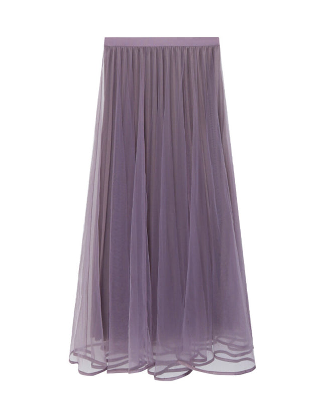Elegance Aura High-Waist Mesh Skirt