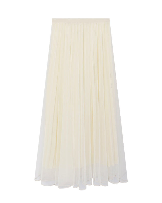 Elegance Aura High-Waist Mesh Skirt