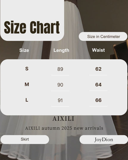 Elegance Aura High-Waist Mesh Skirt