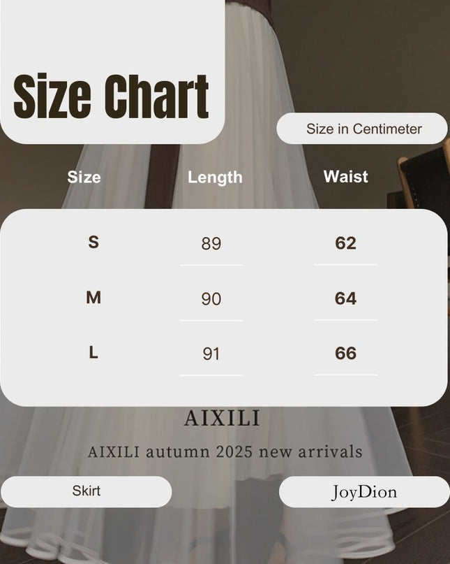 Elegance Aura High-Waist Mesh Skirt