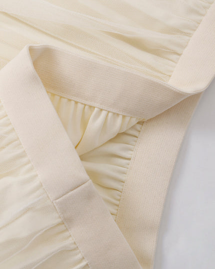 Elegance Aura High-Waist Mesh Skirt