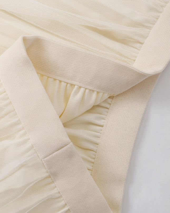 Elegance Aura High-Waist Mesh Skirt