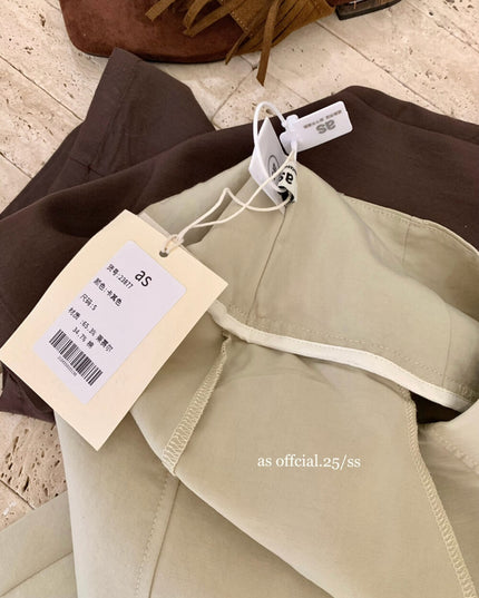 Airy Pleat Relaxed Drape Pants